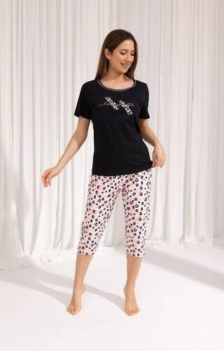 689 Pijama dama Regina - neagra