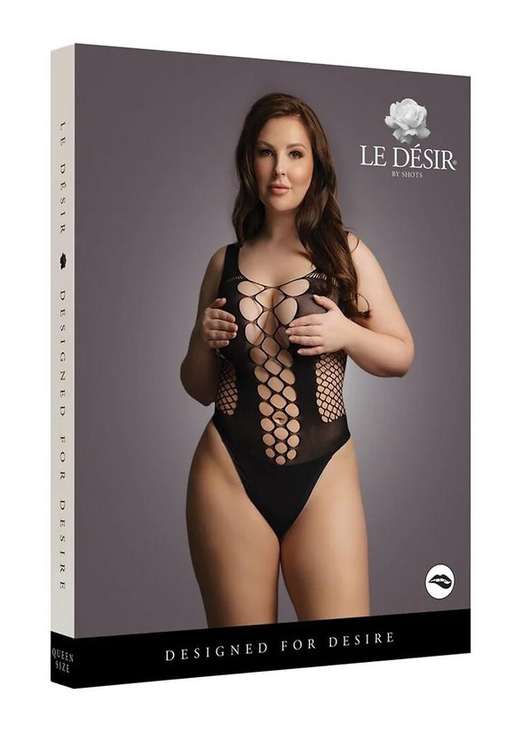 Bodystocking DES023 Le Désir senzual body cu decupaje geometrice
