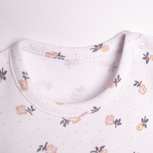 Nicol 220159 body rochiță bebe fete bumbac floral cu volane