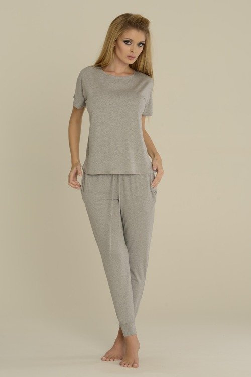 524 Paula Pijama de damă De Lafense - melange deschis