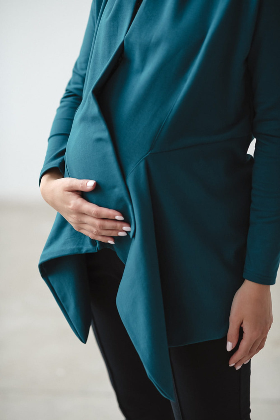 Cardigan de maternitate Mama Wrap Milk&Love, bleumarin