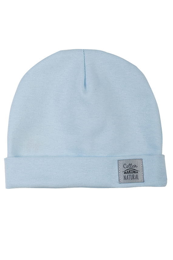 4251B Căciulă pentru bebeluși Makoma „Unitone Blue”, albastră