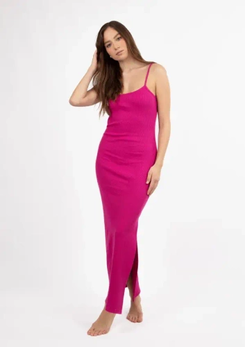 DK-K-P7 Rochie din bumbac DKaren - fucsia