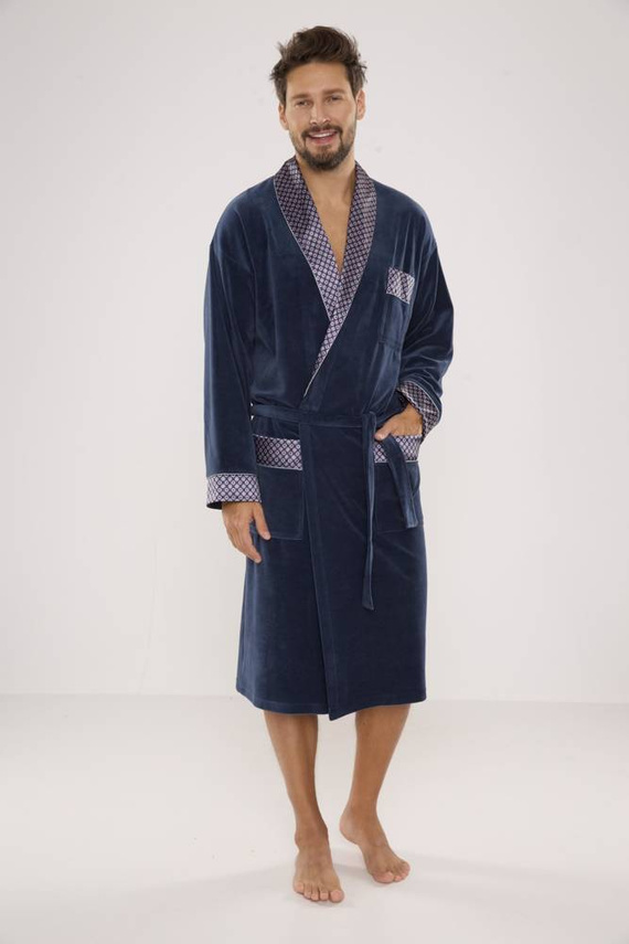 773 Bonjour halat de baie forex pentru bărbați - denim