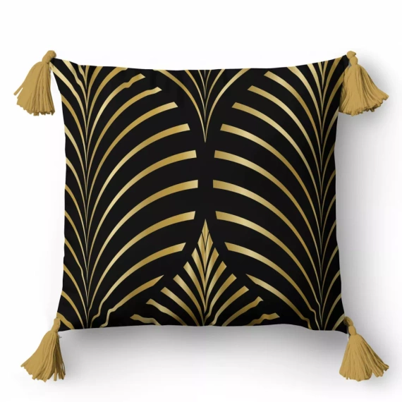 5400 A Ornamente decorative fete de pernă Panama 58 Detexpol negru