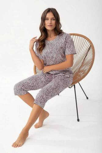 325 Luna pijamale dama - imprimeu leopard