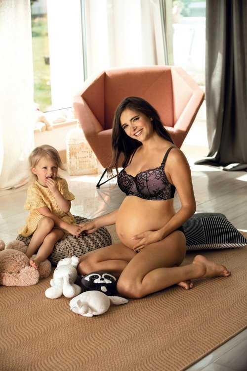 3050 Sutien de alăptare cu umplutură Lupoline - negru