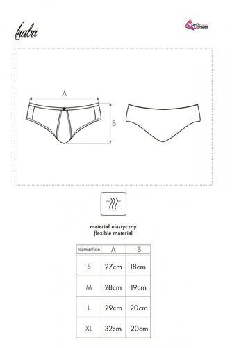 Inaba White LC 6055 Figi damskie LivCo Corsetti Fashion - biały