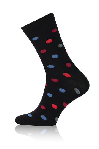 M21 Șosete lungi pentru bărbați Italian Fashion - negru/bordeaux/grafit