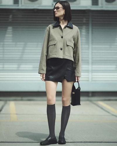 Șosete până la genunchi Gabriella Visa 608 – negre, 40 denier, manșetă necompresivă