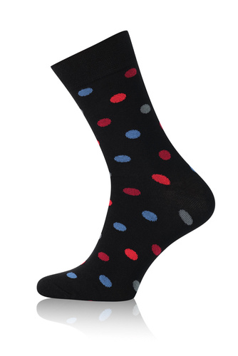 M21 Șosete lungi pentru bărbați Italian Fashion - negru/bordeaux/grafit