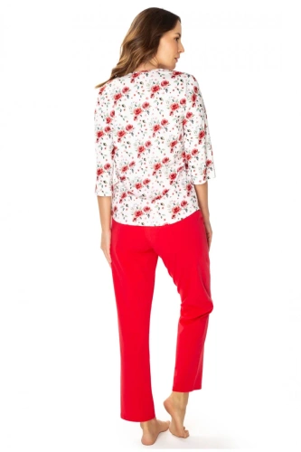 86676 Malina Pijamale dama Floral Roz pescăruș