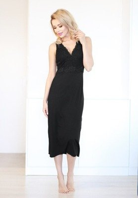 Cămașă de noapte pentru femei Panay Halka Kalimo - negru