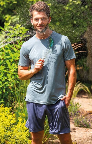 Pijamale pentru bărbați MNS 750 Bamboo Key - măsline