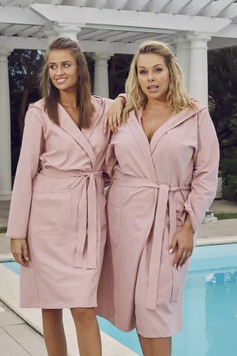 Karina Halat de baie pentru femei Italian Fashion - roz pudră