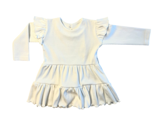 Rochie fete din velur Mamatti SP502 – ecru