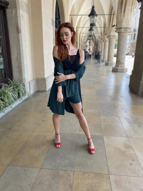 612 Artemise Pijama de damă Forex - verde