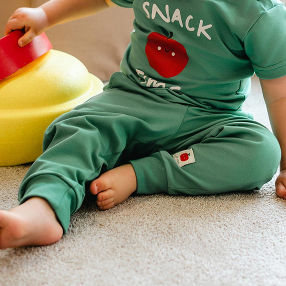 Pantaloni copii Eevi Snack Time bumbac elastici confort