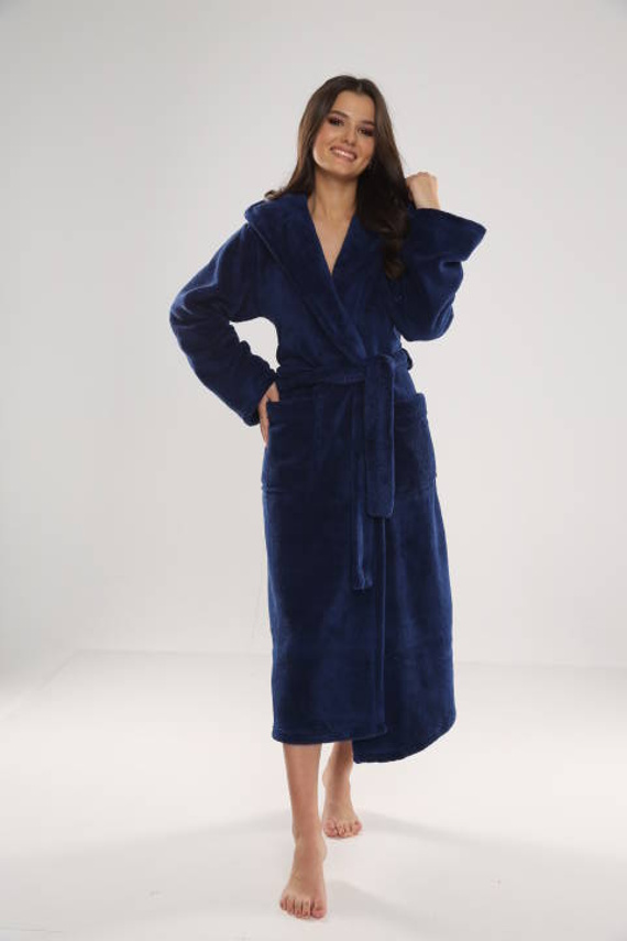 807 Luna II halat lung pentru femei Forex - albastru marin