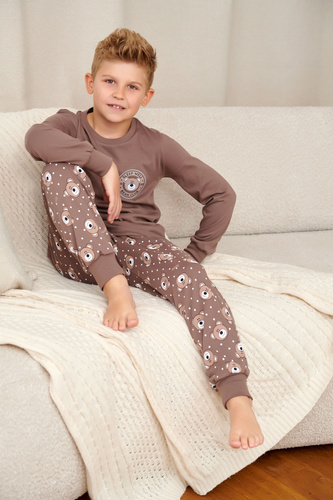 Doctor Nap 7509 Bear Club Pijamale copii bumbac lungi cu buzunare