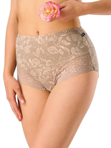 Chiloți LPF 599 Key bej-mocca maxi bikini – Confort și eleganță din bumbac de înaltă calitate