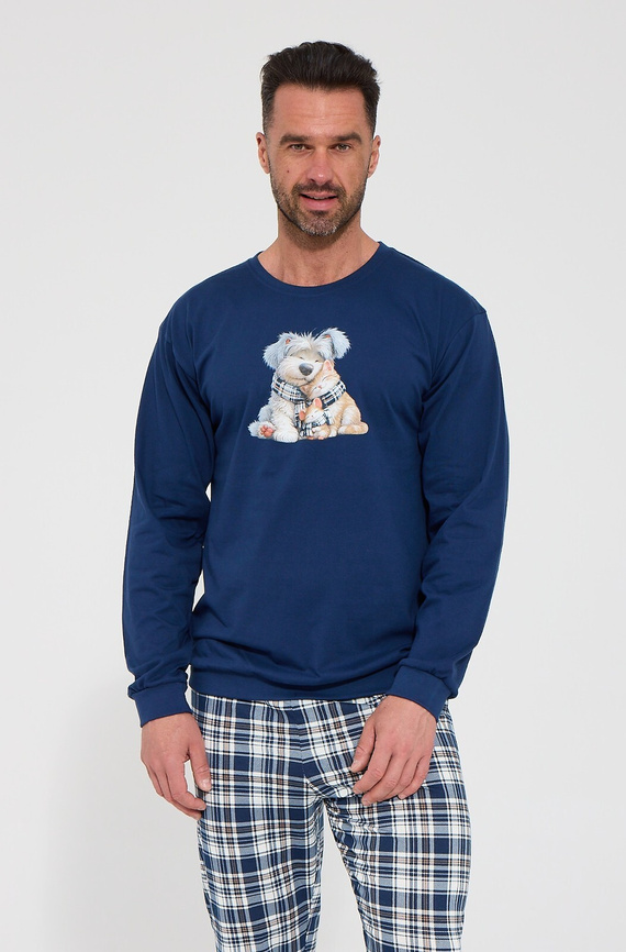 Pijama bărbați Cornette 326/326 Pumpkin Club 2 100% bumbac pantaloni scurți
