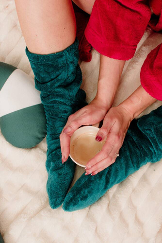 553/554 Wellsoft Smooth șosete de dormit De Lafense - verde