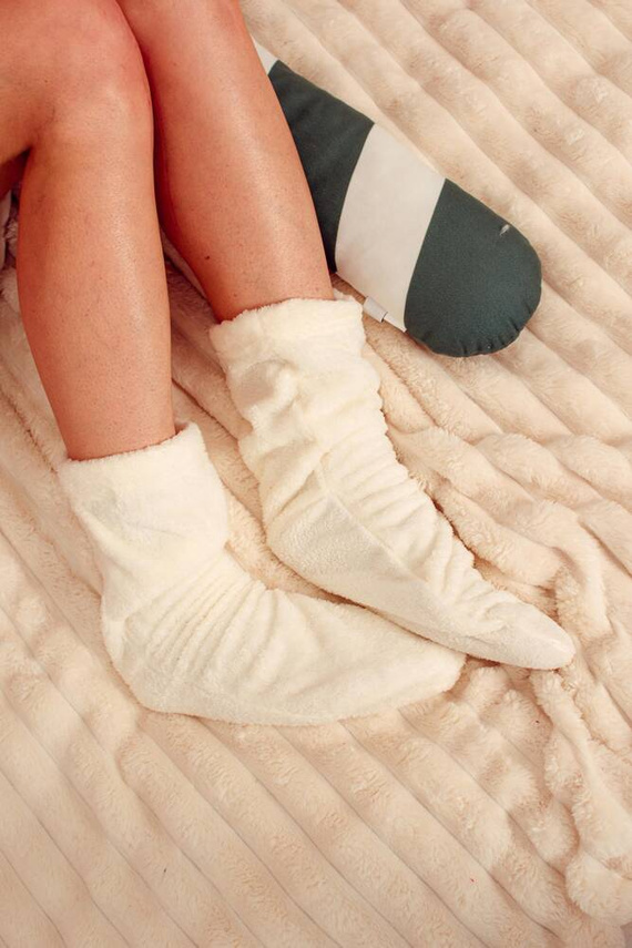 553/554 Wellsoft Smooth șosete de somn De Lafense - ecru