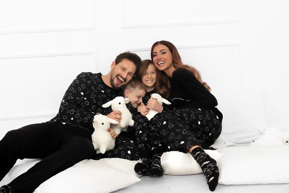 Pijama pentru femei Bonnie - bumbac, mânecă lungă, pantaloni lungi, oaie Italian Fashion  