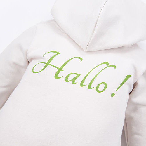 Costume de trening Hallo Eevi cu glugă - ecru