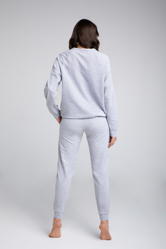 Parma Ladies set cu mânecă lungă, pantaloni Italian Fashion - gri