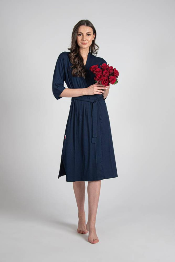 942 Visa Halat lung De Lafense - albastru marin