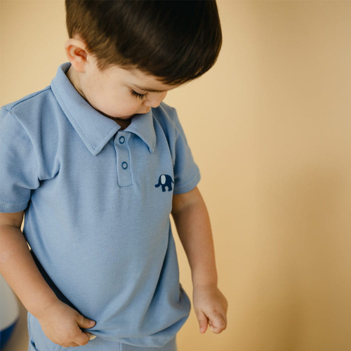 Tricou polo Elephant Eevi - albastru
