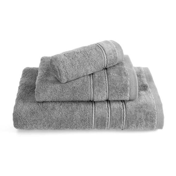 Set prosoape Eurofirany 3 piese moi absorbante elegante premium Sibel steel
