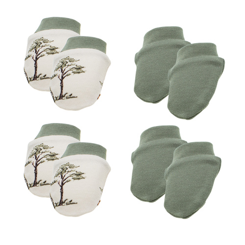 218083 Mănuși pentru bebeluși Yogi Bear Nicol – bumbac, pachet de 4