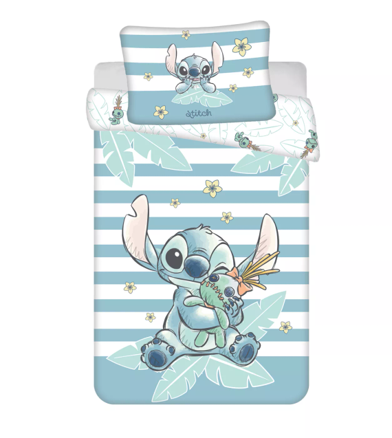 Jerry Fabrics Lenjerie de pat din bumbac Lilo & Stitch Tropical Hugs 100x135 40x60