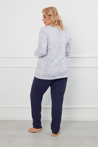 Jowita Pijama pentru femei cu mâneci lungi, pantaloni lungi Italian Fashion