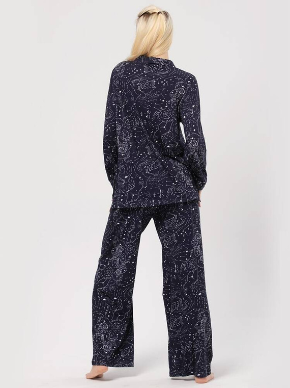 LNS 911 Cotton Pijama Femei Key - bleumarin