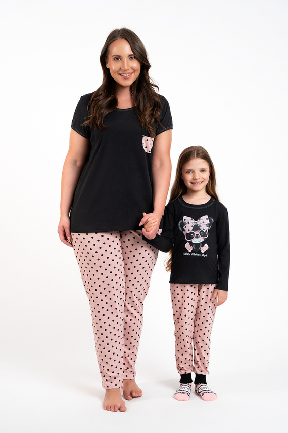 Bonilla Pijama pentru fete Italian Fashion - negru/print 