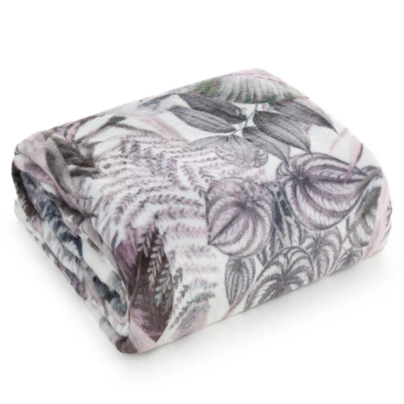 Davos 2 Cuvertura de pat frunze Eurofirany mov gri