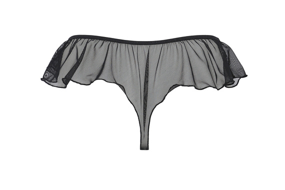 Dianita Thong Stringi damskie Passion - czarny