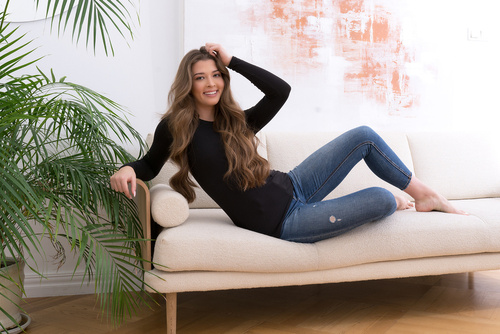 Ibiza Bluză femei cu mânecă lungă Italian Fashion - negru