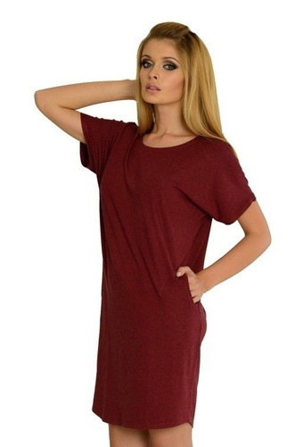 523 Paula cămașă de noapte kr. manșon - albastru marin