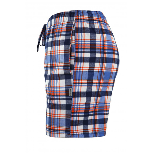 Pantaloni scurti de pijama Milo 2 Sesto Senso, carouri 06, albastru floarea de colt