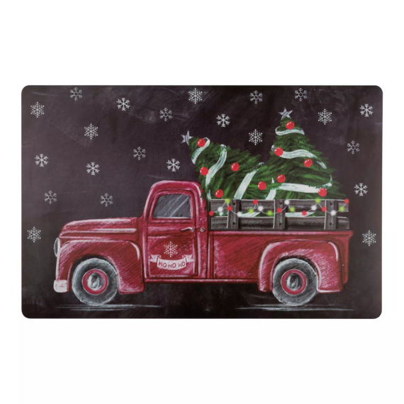 Placemat pentru mașină de Crăciun de la Spod Igły i Nitki – un loc de Crăciun, cu două fețe