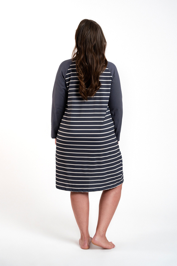 Oda cămașă de noapte Italian Fashion - imprimeu grafit