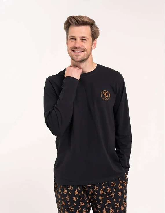 Pijamale bărbați Moraj PDM3000-003 gri cu mânecă scurtă și pantaloni scurți