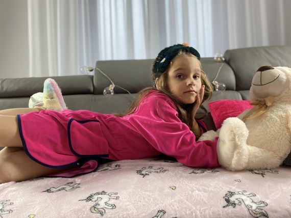 374 / 375 Desiree Halat de baie pentru copii - zmeură