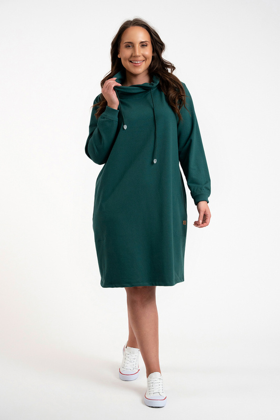 Malmo tunică cu mânecă lungă pentru femei Italian Fashion - verde