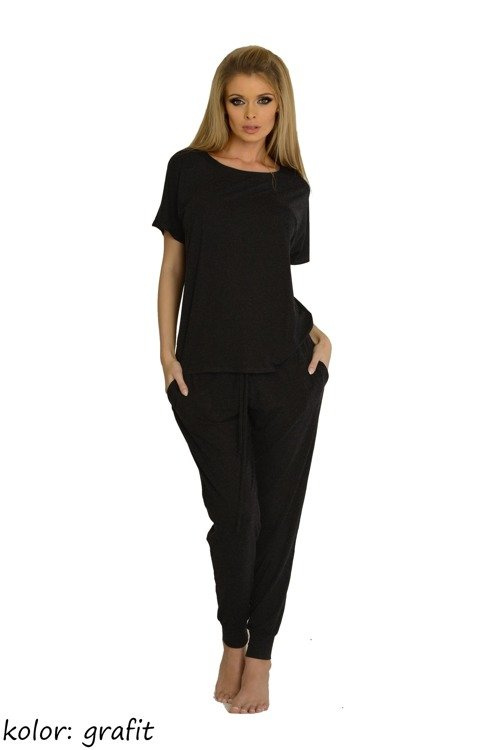 524 Paula Pijama de damă De Lafense - grafit